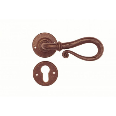 FM 016.YM.R / Klamka żelazna z szyldem FM 016.YM.R