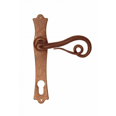 FM 370.YM.R / Klamka żelazna z szyldem FM 370.YM.R