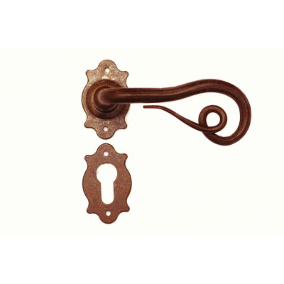 FM 371.YM.R / Klamka żelazna z szyldem FM 371.YM.R