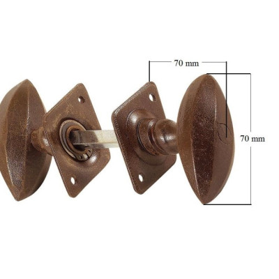 Rustykalna gałka do drzwi kpl.