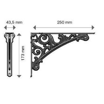 R-42430.250.07 / Wspornik pod półkę - Barocco
