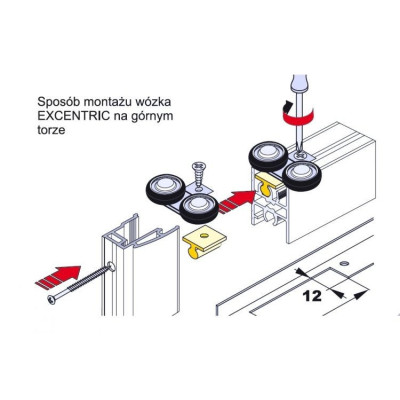 PRO-Wózek.G / System przesuwny - wózek górny EXCENTRIC