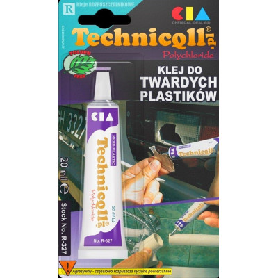 TECH-R-327 / Klej do twardych plastików  20 ml.