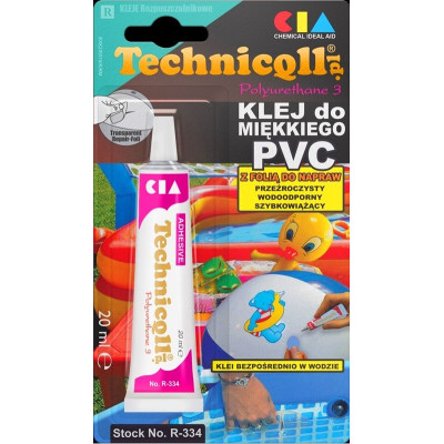 TECH-R-334 / Klej do miękkiego PCV  20 ml.