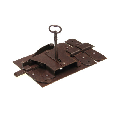 FS192 / Zabytkowy zamek do drzwi z kluczem