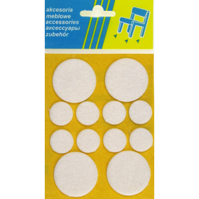 M-700 MIX.BIAŁY / Filc pod meble fi-38-20