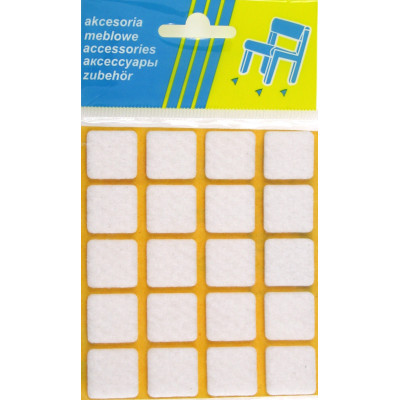 M-700 KW.BIAŁY 20x20 / Filc pod meble