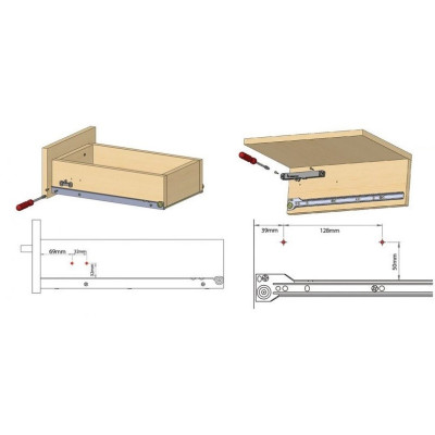 B-529.ROLKOWE / Spowalniacz do szuflad