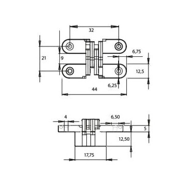 Z39-226 / Zawias do blatów 180 stopni