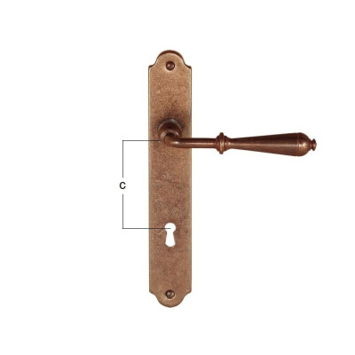 FM 310.N.M / Klamka żelazna z szyldem