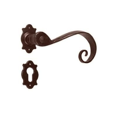 FM 357.NM.R / Klamka żelazna z szyldem