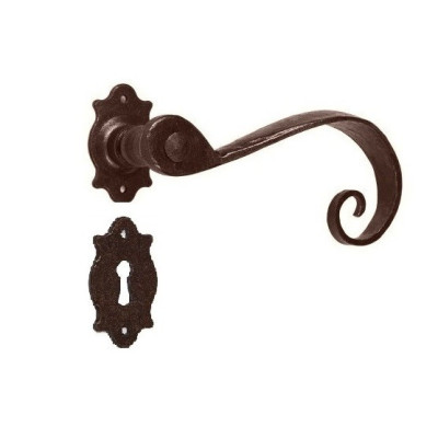 FM 357.NM.R / Klamka żelazna z szyldem