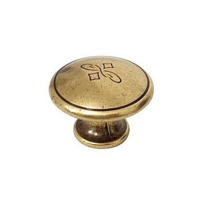 Gałka meblowa grawerowana