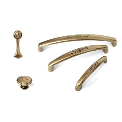 Gałka meblowa grawerowana