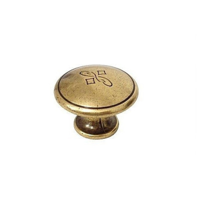 Gałka meblowa grawerowana